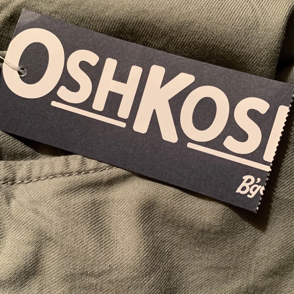 OshKosh B’gosh Toddler Girls Embroidered Pants in Olive